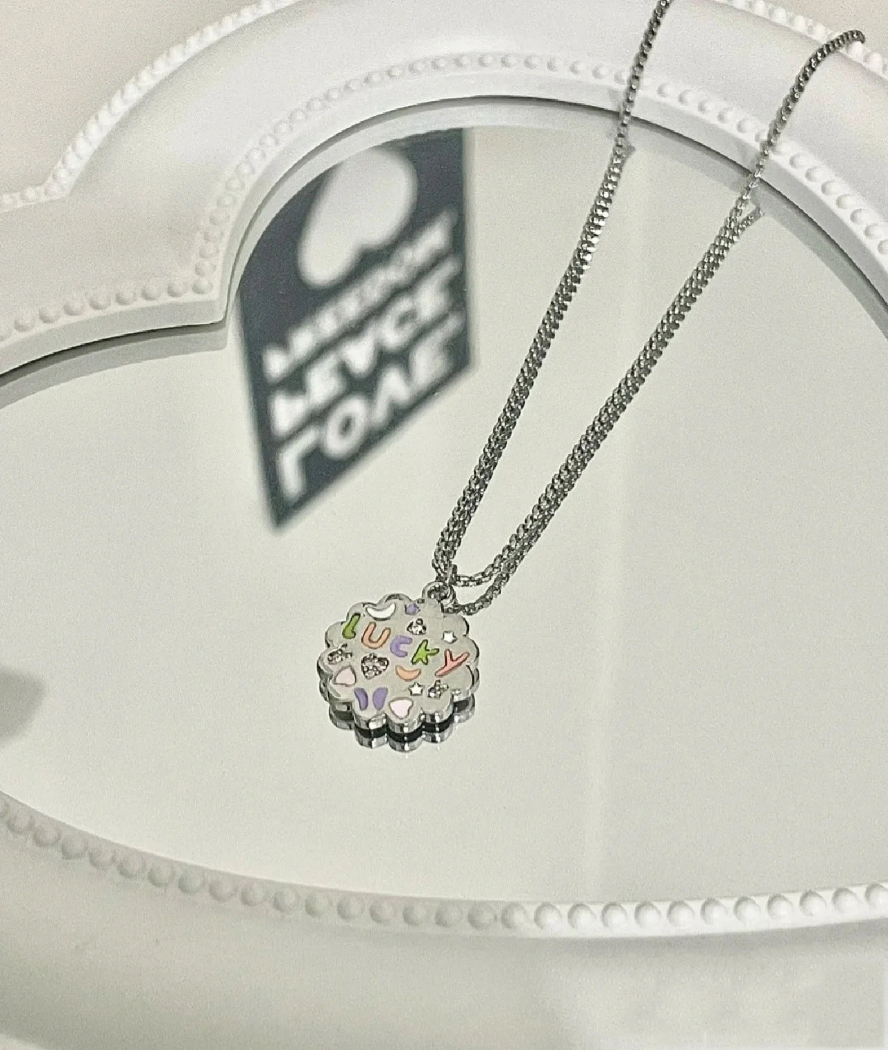 Lucky Flower Letter Lucky Necklace for Women