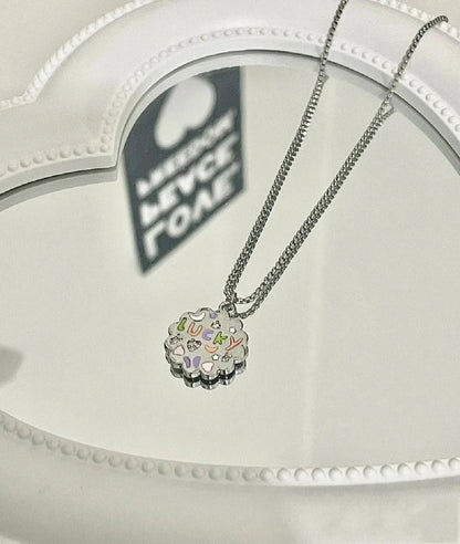 Lucky Flower Letter Lucky Necklace for Women