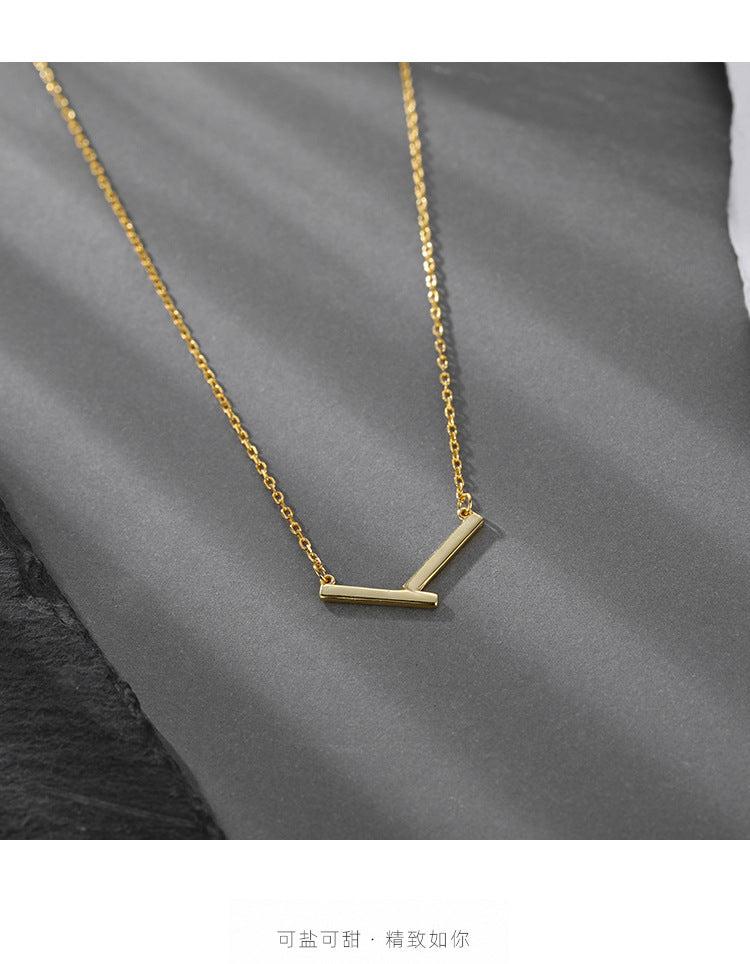 Geometric Irregular V Necklace for Women Summer
