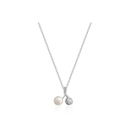 Korean Version Niche Design Small Cherry Pearl Necklace Women's