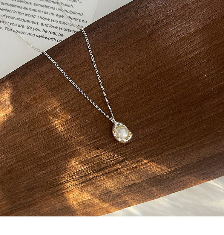 Pea Irregular Pearl Necklace for Women, Ins Style