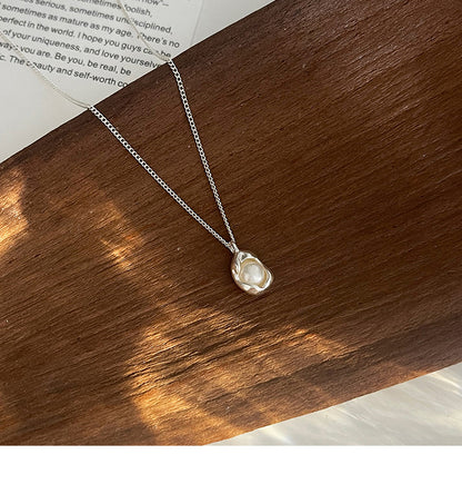 Pea Irregular Pearl Necklace for Women, Ins Style