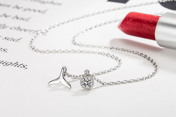 Mermaid Tail Necklace for Women  Fashion Korean Version Ins Trend