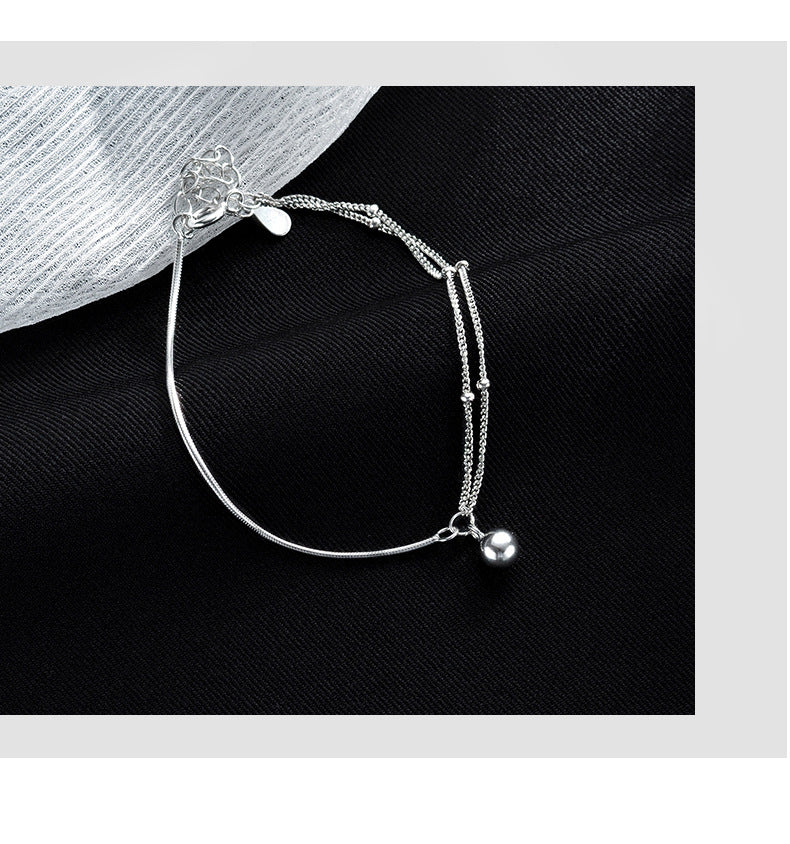 Round Ball Splicing Double Layer Bracelet for Women Fashionable