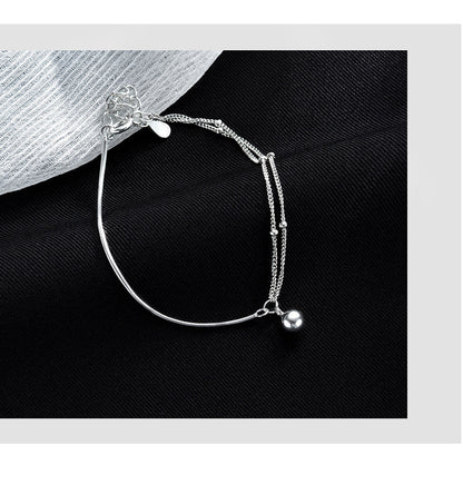 Round Ball Splicing Double Layer Bracelet for Women Fashionable