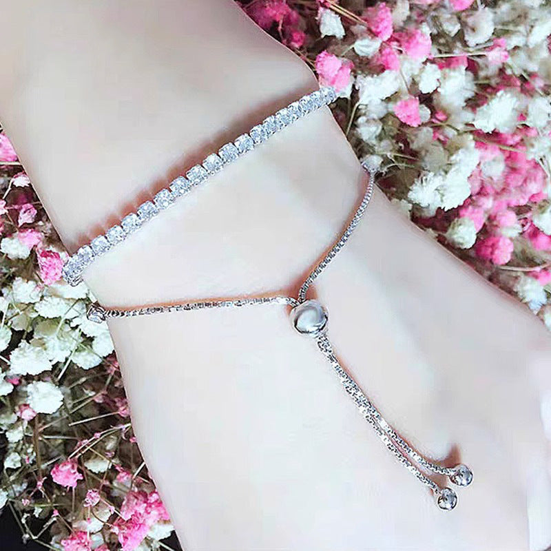 Full Diamond Cubic Zirconia Bracelet for Women