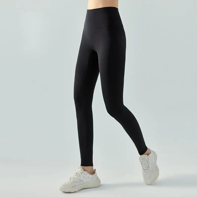 Women's  Fall Winter Thermal Fleece Lined Yoga Pants High Waisted Tummy Control Seamless Booty Scrunch Leggings