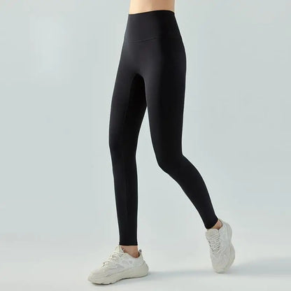 Women's  Fall Winter Thermal Fleece Lined Yoga Pants High Waisted Tummy Control Seamless Booty Scrunch Leggings