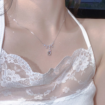 Beauty Tears Moonstone Tear Necklace for Women