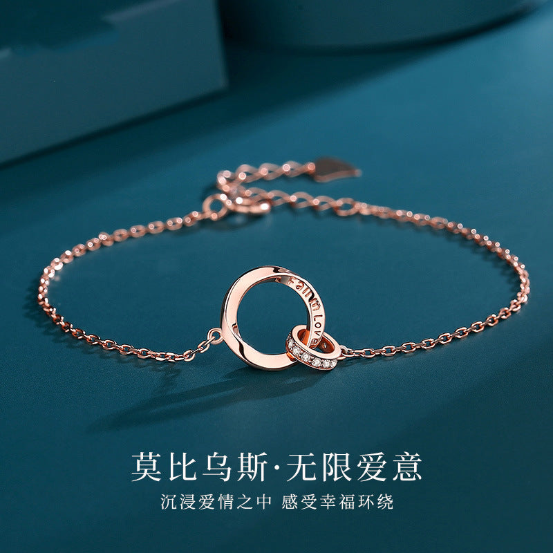 Mobius Double Loop Bracelet for Women