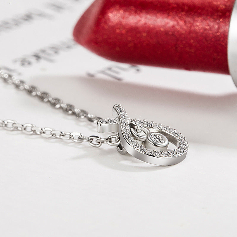 Full Diamond Water Drop Necklace for Women
