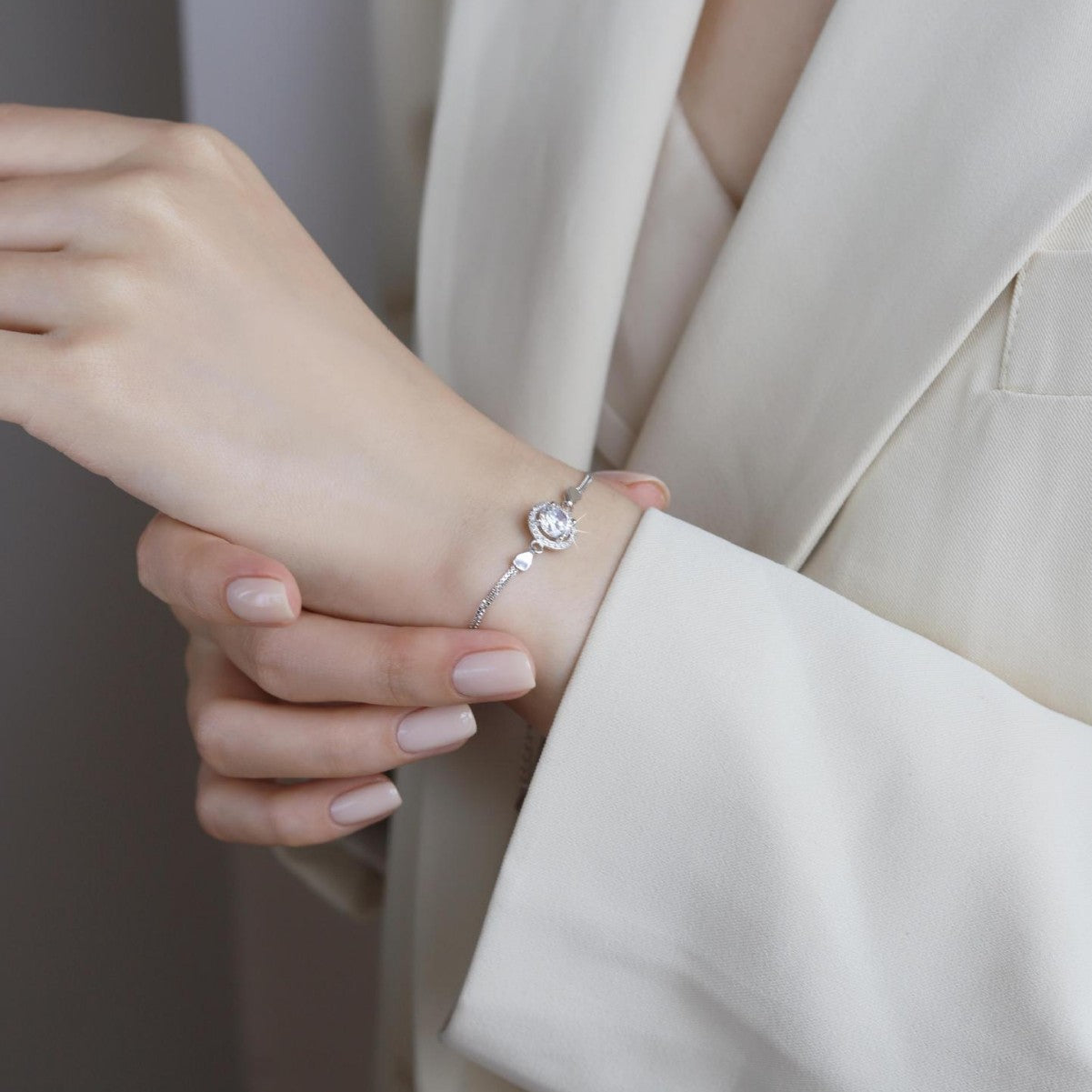 Twelve Zodiac Birthstone Moissanite Jewelry S925 Sterling Silver Bracelet for Women