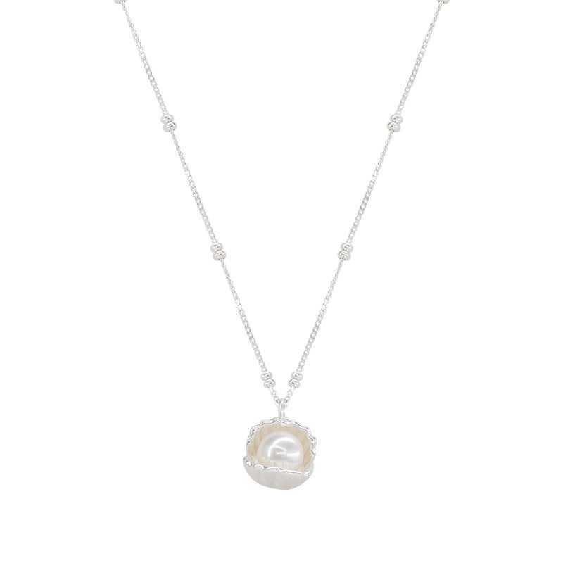 Pearl Shell Necklace for Women, Light Luxury