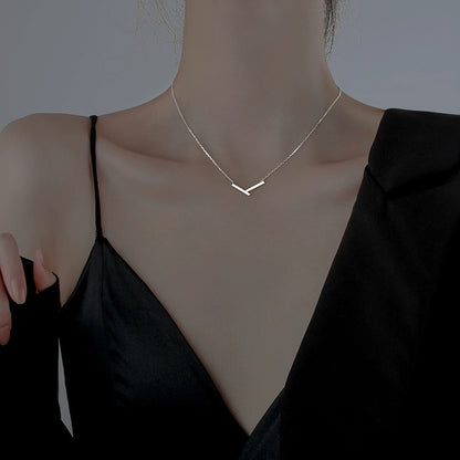 Geometric Irregular V Necklace for Women Summer