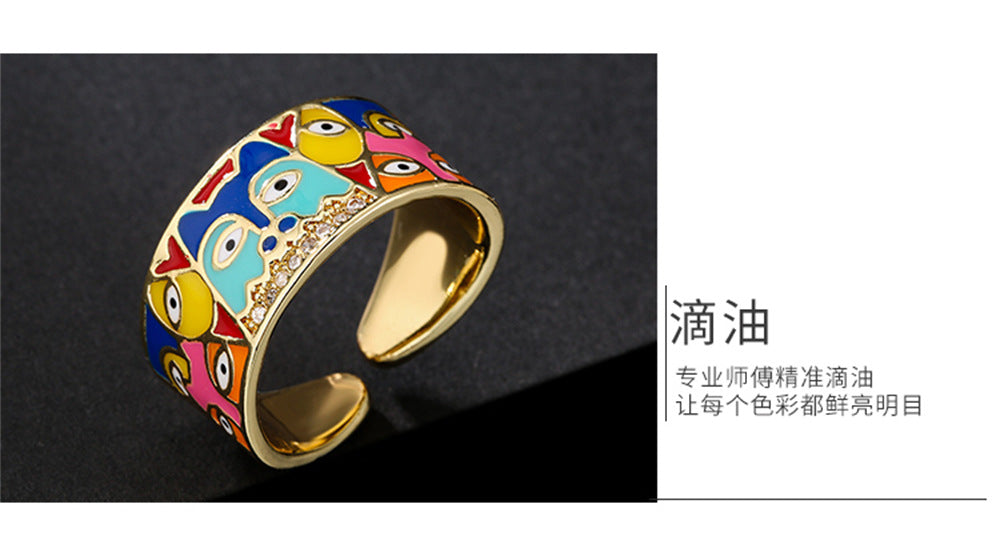 18K Gold Plated Copper Zircon Hoop Earrings for Women, High-End Vintage Earrings