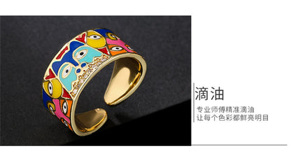 18K Gold Plated Copper Zircon Hoop Earrings for Women, High-End Vintage Earrings