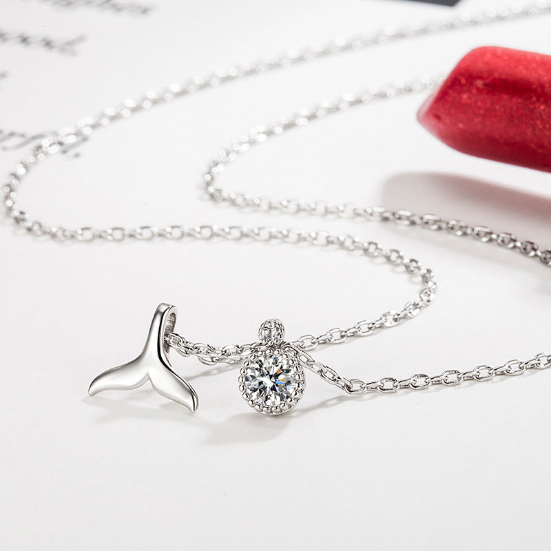 Mermaid Tail Necklace for Women  Fashion Korean Version Ins Trend