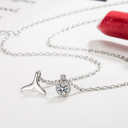 Mermaid Tail Necklace for Women  Fashion Korean Version Ins Trend