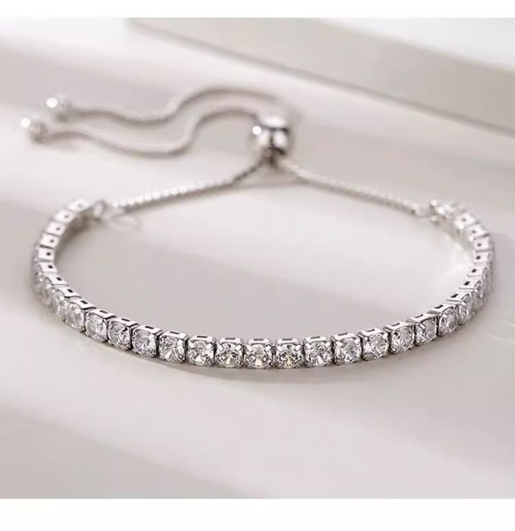 Full Diamond Cubic Zirconia Bracelet for Women