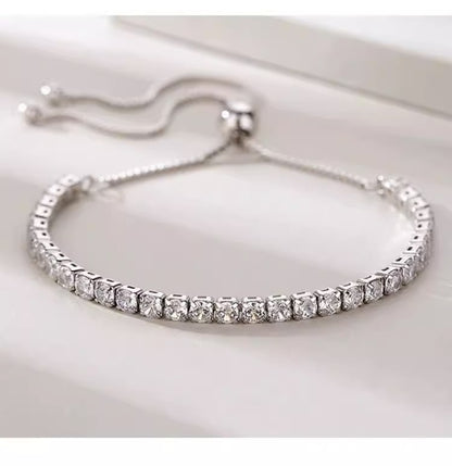 Full Diamond Cubic Zirconia Bracelet for Women