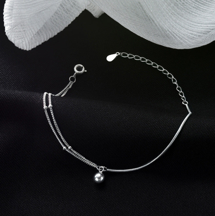 Round Ball Splicing Double Layer Bracelet for Women Fashionable