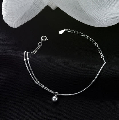 Round Ball Splicing Double Layer Bracelet for Women Fashionable