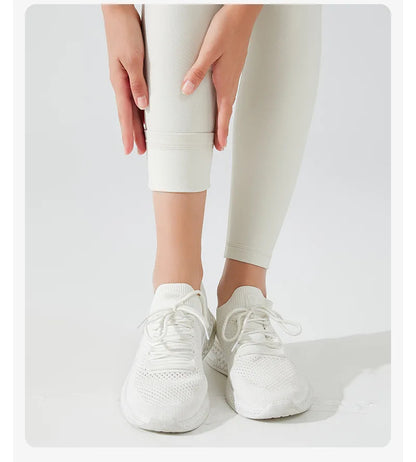 Women's Fleece Lined Shark Yoga Pants Tummy Control Thermal Leggings Winter Warm Sport Tights