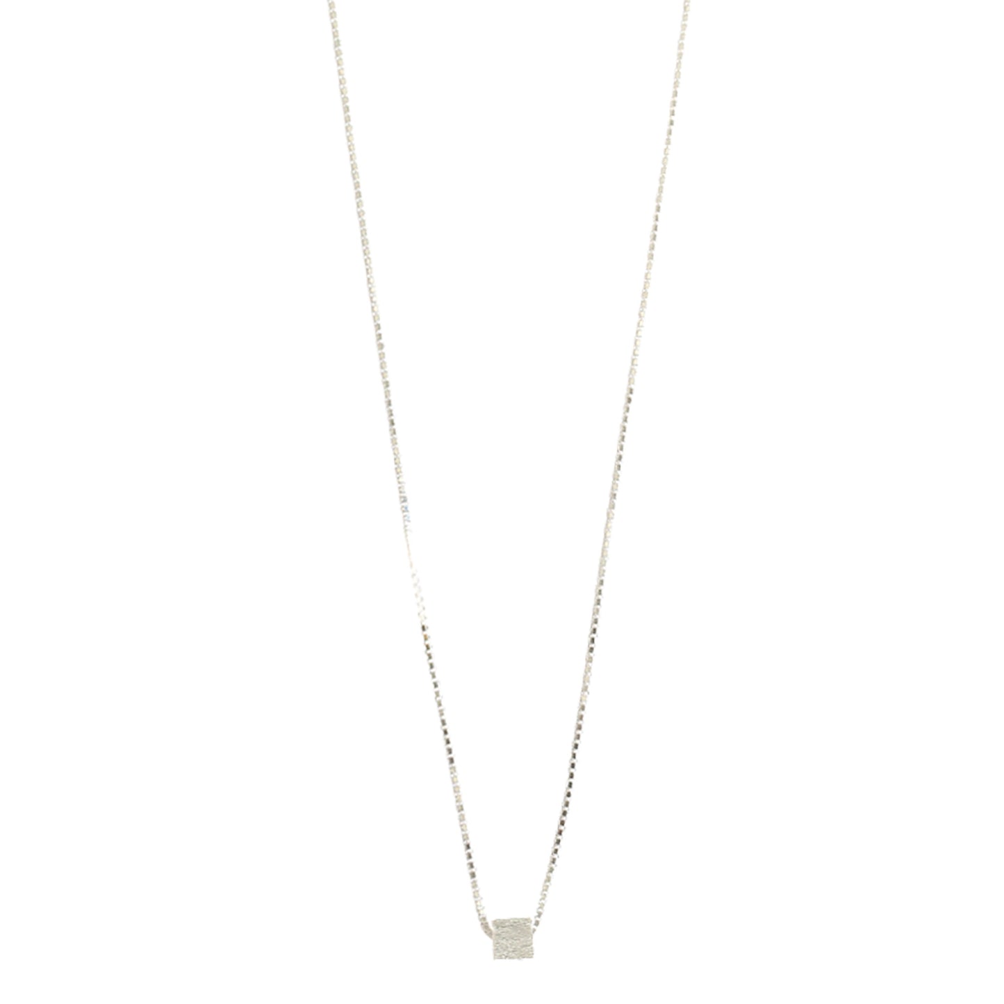 Simple Geometric Sugar Cube Necklace for Women