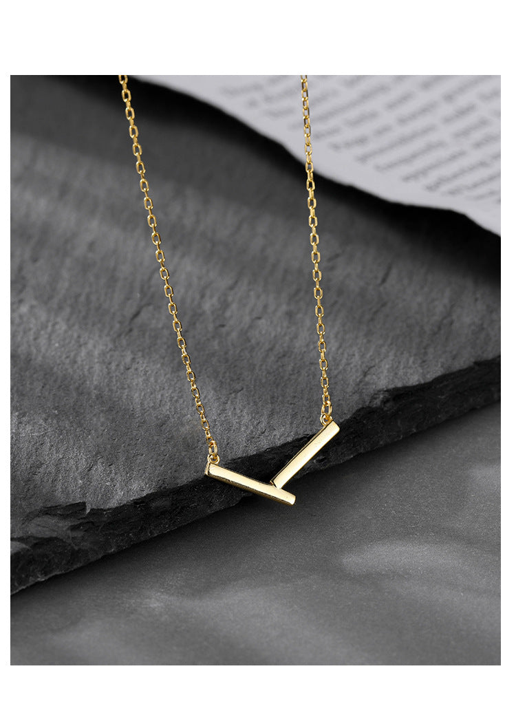 Geometric Irregular V Necklace for Women Summer
