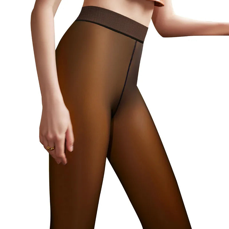 Plus Size thermal stockings Warm Tights Pants Feet Fleece Lined Winter Leggings Extra Warm Long Socks Pants Women pantyhose