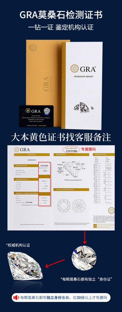 s925Sterling Silver Bracelet1Carat Plated pt950Fashion Versatile Jewelry Manufacturer Cross-Border Moissanite Hand Jewelry Wholesale