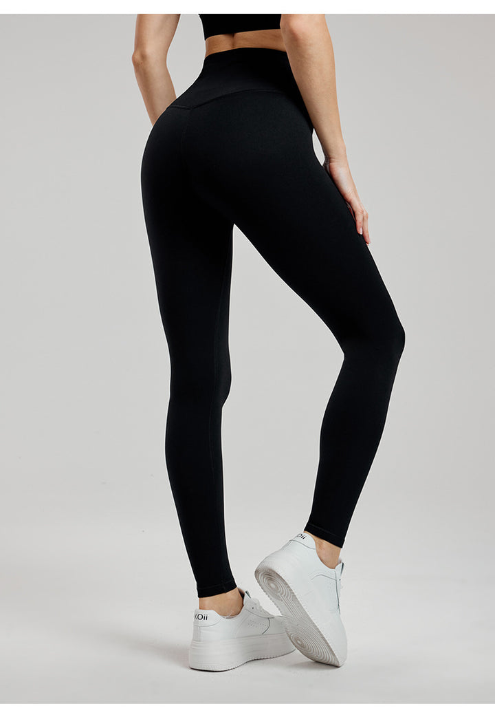 Women's High Waist Yoga Leggings Naked Feeling  Booty Lifting YOGA Fitness Pants Professional Training Sports Tights Orange