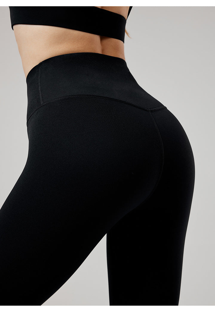 Women's High Waist Yoga Leggings Naked Feeling  Booty Lifting YOGA Fitness Pants Professional Training Sports Tights Orange