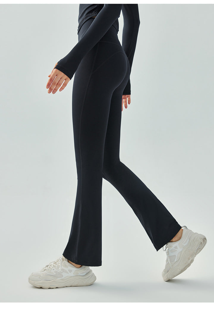 Yoga Flare Pants Women's Beautiful High Waist Flare Wide Leg Pants Fitness