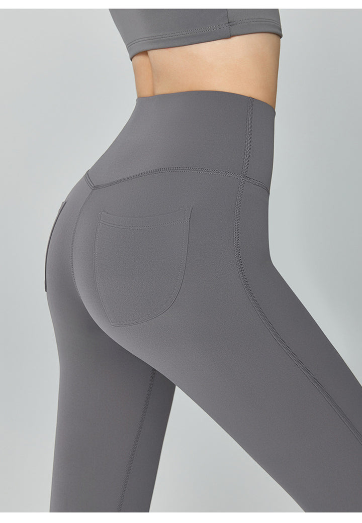 Women's Yoga Pants High Waisted Hip Lifting Fitness Flared Pants Casual Tights