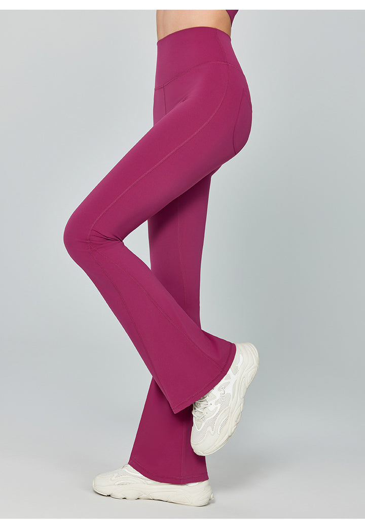 Women's Yoga Pants High Waisted Hip Lifting Fitness Flared Pants Casual Tights