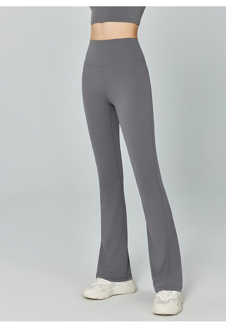 Women's Yoga Pants High Waisted Hip Lifting Fitness Flared Pants Casual Tights