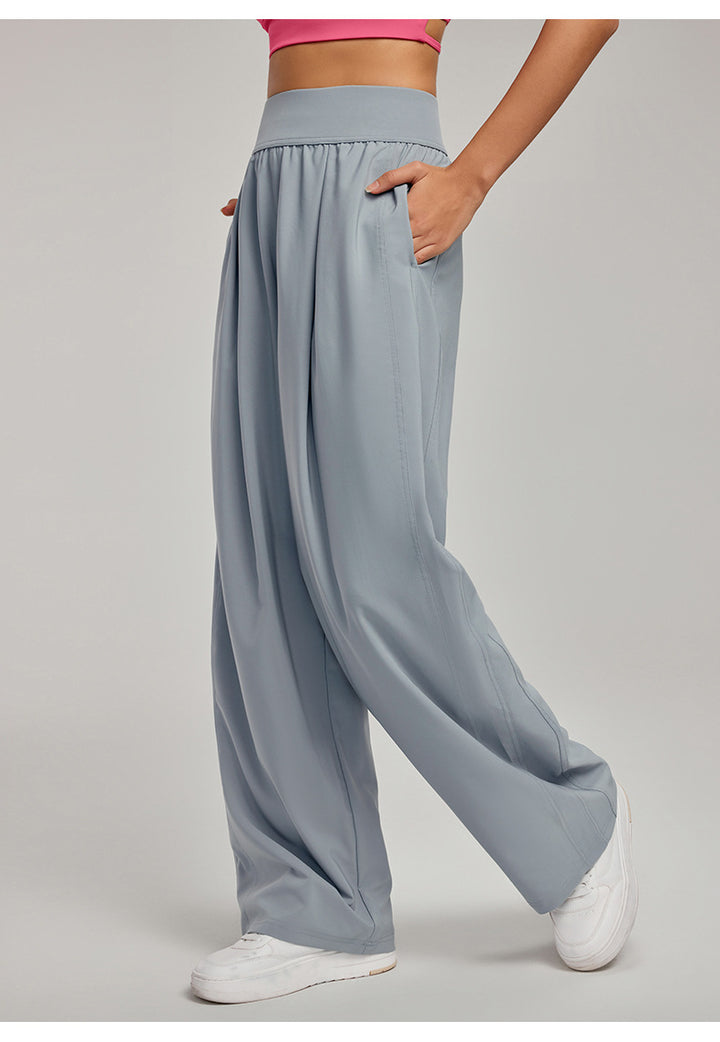 Loose Casual Yoga Pants summer Straight Leg Wide Pants for women‘s Sports Trousers
