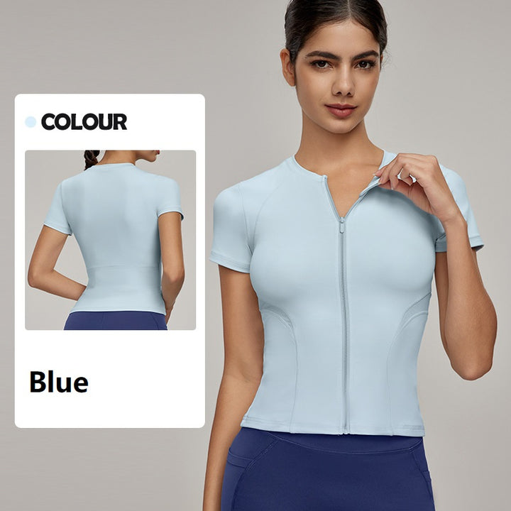 Women's Yoga T-shirt Short Sleeve Breathable Cool Fitness Tops