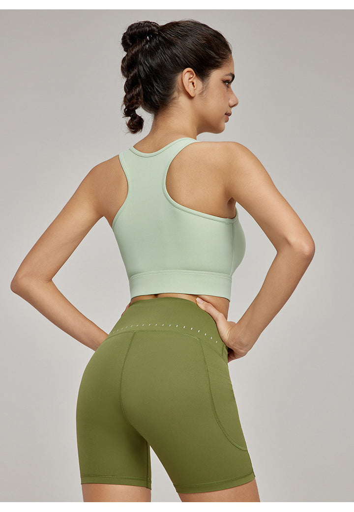 Yoga Vest Sexy sloping Shoulder Sports Vest Summer Outdoor Cool Fitness Tops Bras