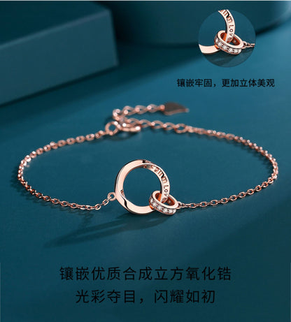 Mobius Double Loop Bracelet for Women