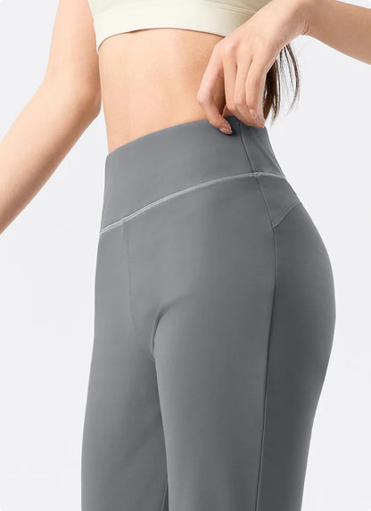 Plus Fleece Yoga Pants Bell Bottom Warm Insulated Autumn Winter Wear Slim Fit Flared Pilates Exercise Leisure Trousers Bootcut