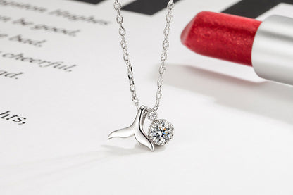 Mermaid Tail Necklace for Women  Fashion Korean Version Ins Trend