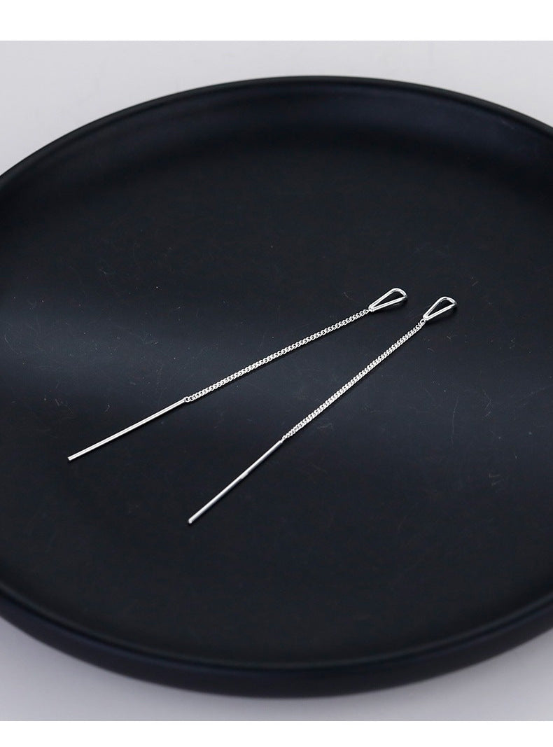 Hollow Water Drop Two-Way Wear Threader Earrings for Women