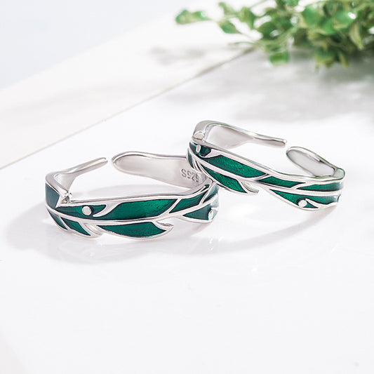 Rainfall Banana Couple Rings Pair Rings for Men and Women