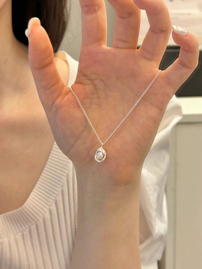 Pea Irregular Pearl Necklace for Women, Ins Style