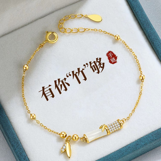 You Are Enough Bamboo Knot Bracelet for Women  Jewelry