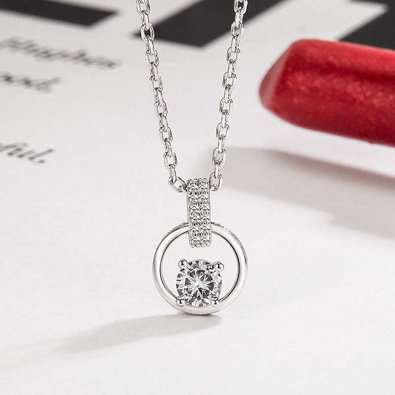 Korean Fashion Diamond-Encrusted Necklace for Women