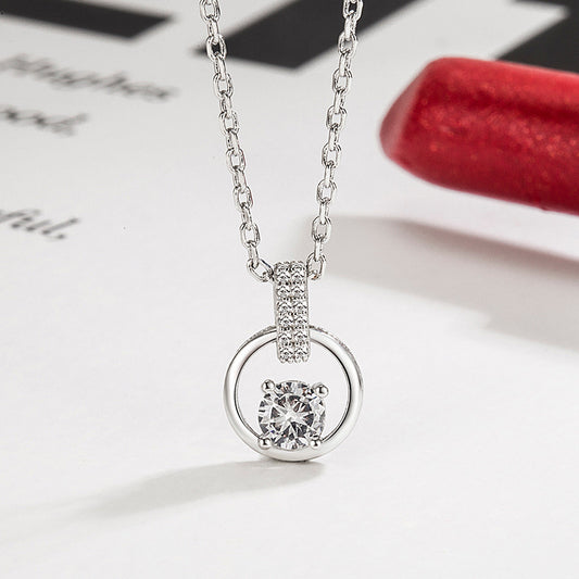 Korean Fashion Diamond-Encrusted Necklace for Women