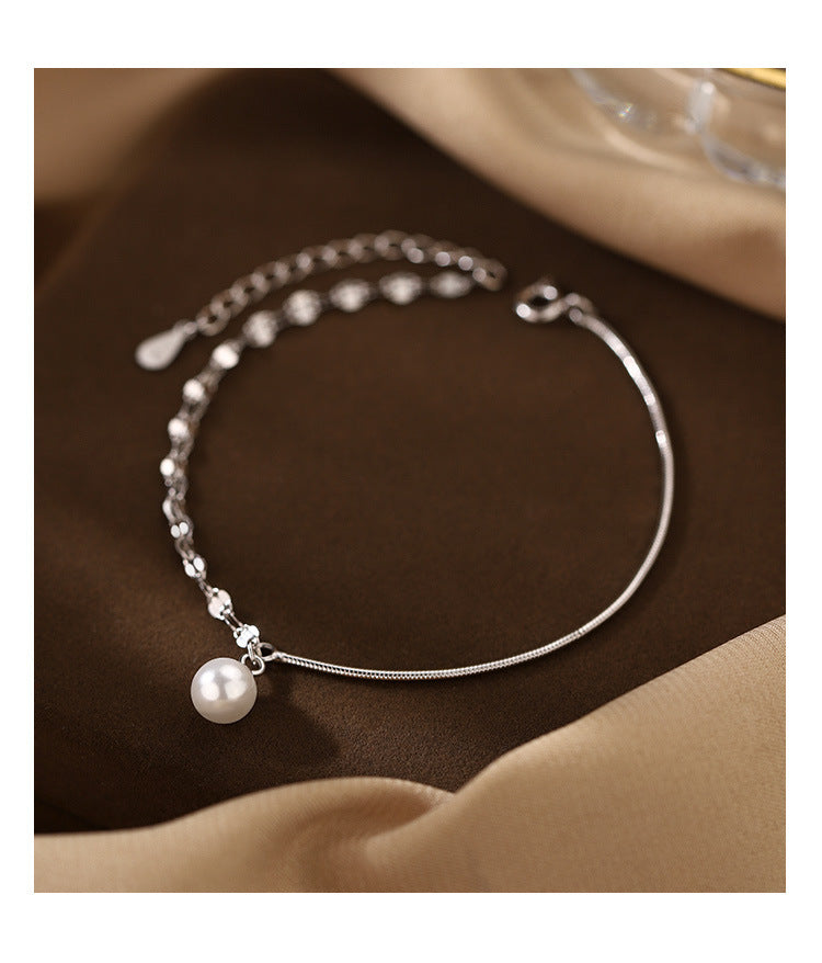 Double Layer Spliced Pearl Bracelet for Women